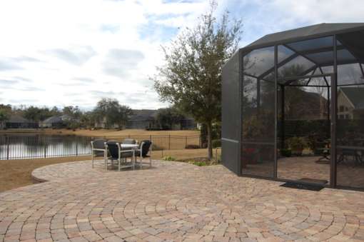 The patio and lanai