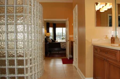 View from the master bath